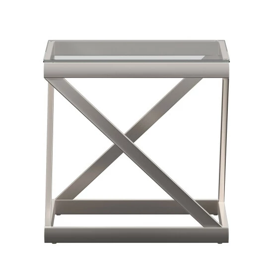Cheap βοΈ Copper Grove Valkeakoski Brushed Nickel End Table π₯° - Image 4