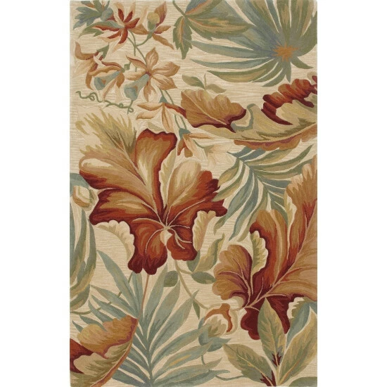 Coupon π Copper Grove Hand-tufted Wool Floral Area Rug Ivory π₯