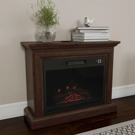 Best deal π Copper Grove Codru Brown Portable Electric Fireplace With Mantel - 31 X 10.75 X 25 β¨ - Image 2
