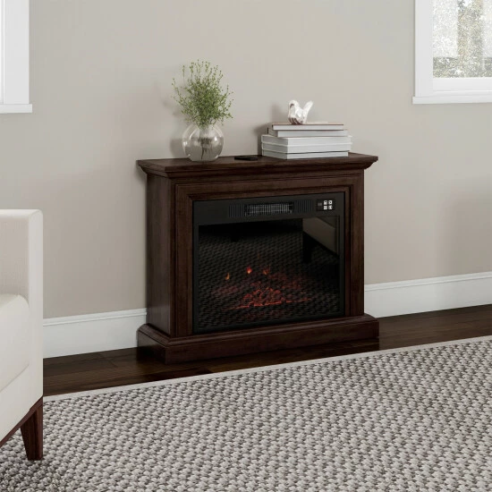 Best deal π Copper Grove Codru Brown Portable Electric Fireplace With Mantel - 31 X 10.75 X 25 β¨ - Image 6
