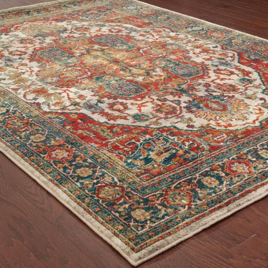 Deals π Copper Grove Hirtles Persian Area Rug Red/multi 𧨠- Image 5