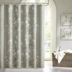 Wholesale β€οΈ Copper Grove Evanoff Printed Shower Curtain Grey π