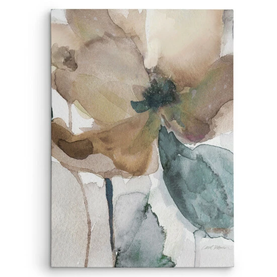Wholesale π Copper Grove Carol Robinson's 'Watercolor Poppy I' Multicolored Canvas Artwork β¨ - Image 5