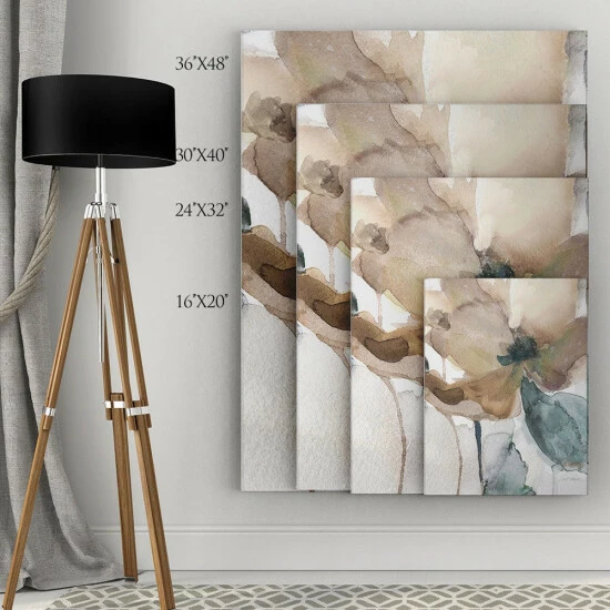 Wholesale π Copper Grove Carol Robinson's 'Watercolor Poppy I' Multicolored Canvas Artwork β¨ - Image 7