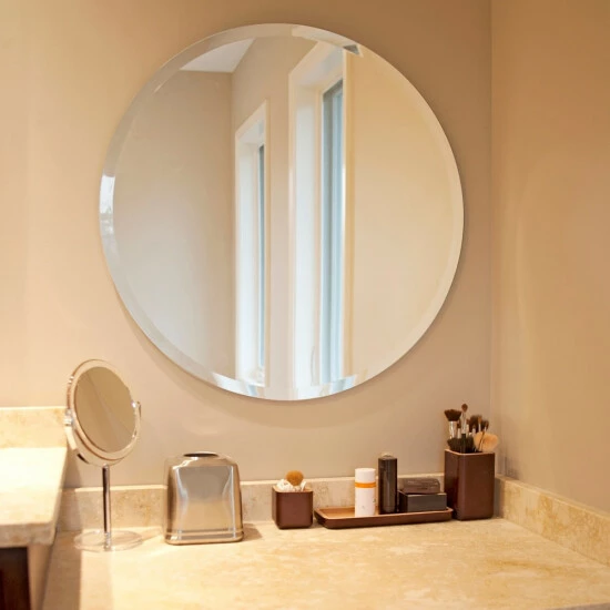 Flash Sale π€© Copper Grove Belladonna Frameless Beveled Round Accent Mirror - 28 X 28 π₯