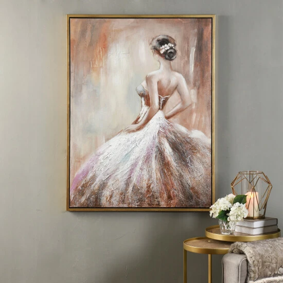 Cheapest π Copper Grove Hand-painted Ballerina Framed Canvas Wall Art π - Image 6