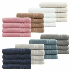 Budget 😍 Copper Grove Tracadie Turkish Cotton 4-piece Terry Hand Towels Navy Blue 👍
