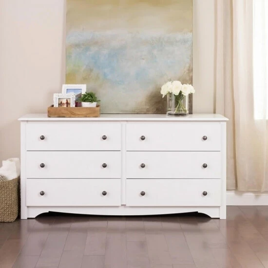 Cheapest βοΈ Copper Grove Periyar White 6-drawer π Dresser π₯°