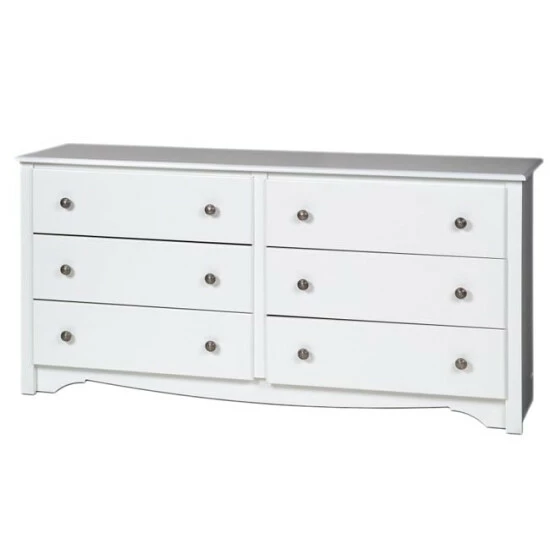 Cheapest βοΈ Copper Grove Periyar White 6-drawer π Dresser π₯° - Image 3