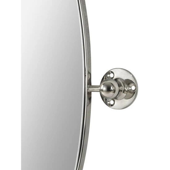 Budget π Copper Grove Oval Bathroom Wall Mirror With Polished Nickel Frame β€οΈ - Image 4