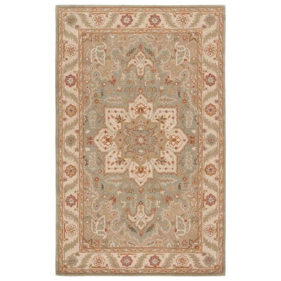 Deals π Copper Grove Darke Lake Handmade Medallion Area Rug Beige/blue π― - Image 3
