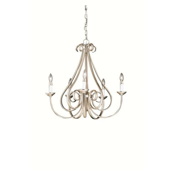 New π Copper Grove Rocklea 5-light Brushed Nickel Chandelier π