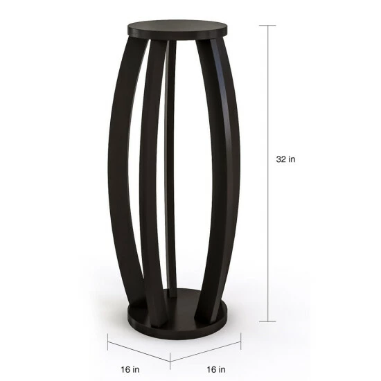 Best deal π Copper Grove Alstromeria Modern Cappuccino 16-inch Round Table/ Stand β¨ - Image 4