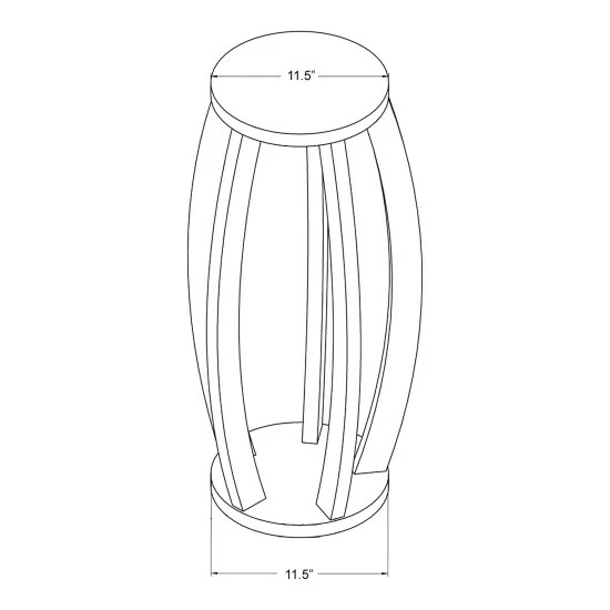 Best deal π Copper Grove Alstromeria Modern Cappuccino 16-inch Round Table/ Stand β¨ - Image 5