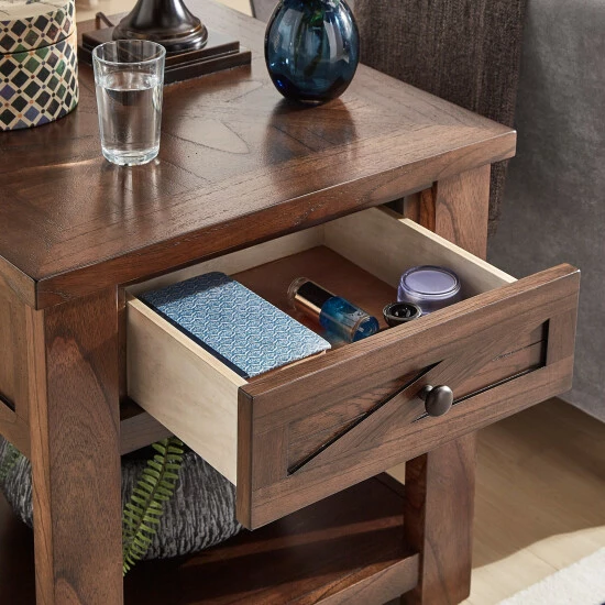 Outlet π₯° Copper Grove Herrenalb 24" Tall End Table With Storage Antique Grey π€© - Image 2