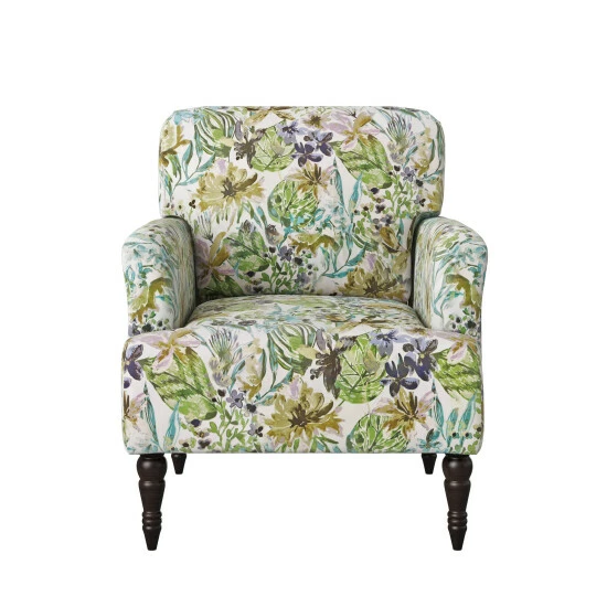Discount π Copper Grove Desden Botanical Velvet Arm Chair Cream Multi π€© - Image 3