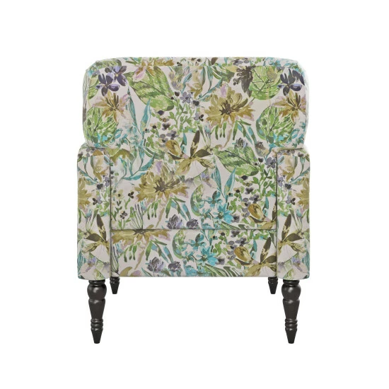 Discount π Copper Grove Desden Botanical Velvet Arm Chair Cream Multi π€© - Image 6