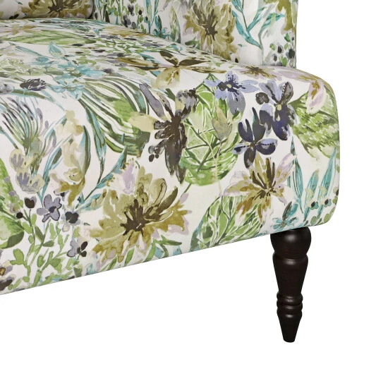 Discount π Copper Grove Desden Botanical Velvet Arm Chair Cream Multi π€© - Image 7