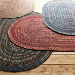 New 🛒 Copper Grove Colville Reversible Braided Area Rug Burnt Brick 🥰