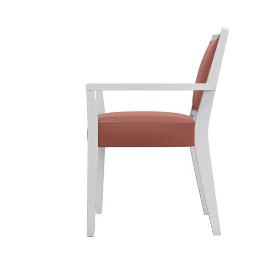 Flash Sale π― Copper Grove Olin Upholstered White Finish Arm Dining Chairs (Set Of 2) Denim Blue π - Image 5