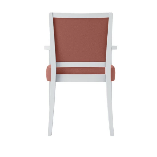 Flash Sale π― Copper Grove Olin Upholstered White Finish Arm Dining Chairs (Set Of 2) Denim Blue π - Image 6