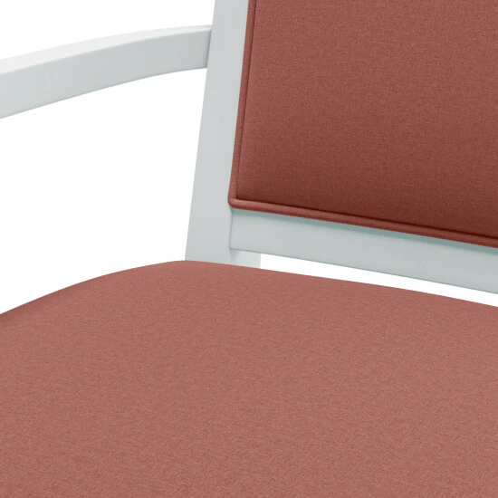 Flash Sale π― Copper Grove Olin Upholstered White Finish Arm Dining Chairs (Set Of 2) Denim Blue π - Image 7