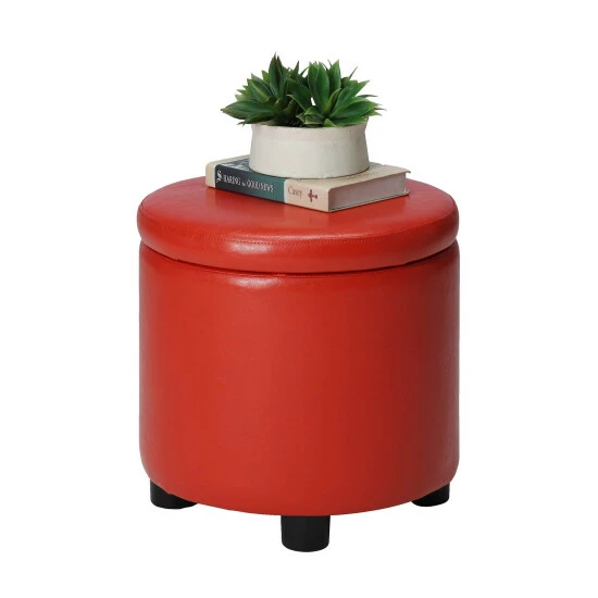 Cheapest π Copper Grove Bramsted Round Accent Storage Ottoman With Reversible Tray Lid Black π - Image 6