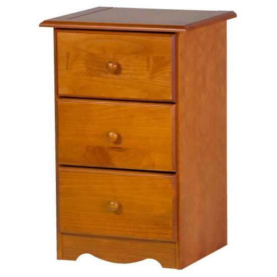 Coupon π 100% Solid Wood Copper Grove Caddo Wood 3-drawer Nightstand Java π - Image 8