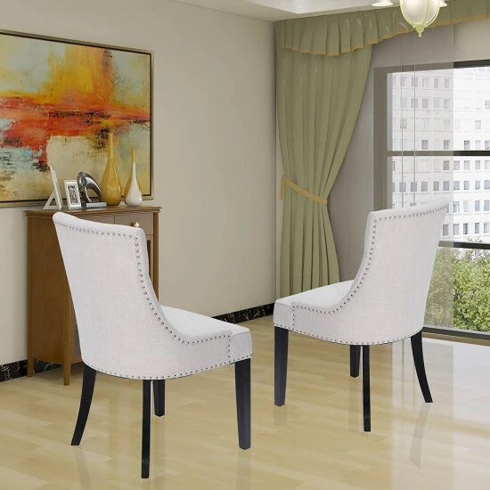 Cheap β Copper Grove Sucre Upholstered Tan Solid Wood Accent Chairs (Set Of 2) - N/A Beige β