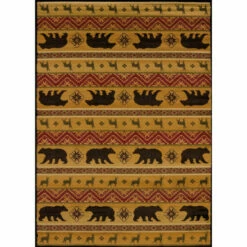 Promo 🤩 Copper Grove Callie Deer & Bear Area Rug 🥰
