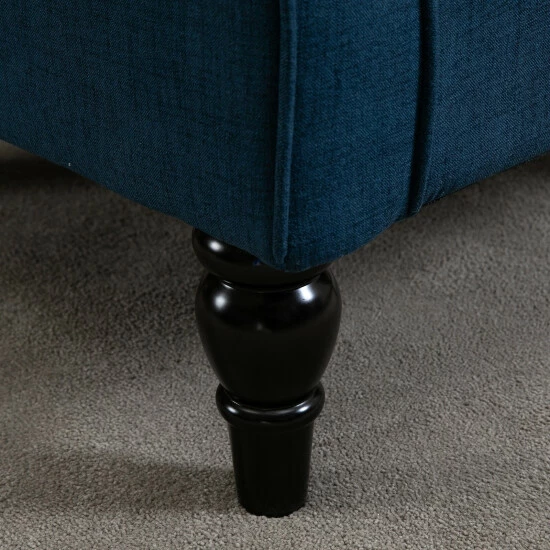 Coupon 𧨠Copper Grove Guanta Tufted Wood Leg Accent Chair Grey π - Image 4