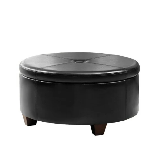 Best Pirce π Copper Grove Julius Large Round Button-top Storage Ottoman β - Image 3