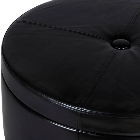 Best Pirce π Copper Grove Julius Large Round Button-top Storage Ottoman β - Image 5
