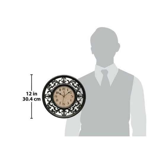 Best deal 𧨠Copper Grove Kaffir 12-inch Round Clock - 12 X 2 X 12 β - Image 5