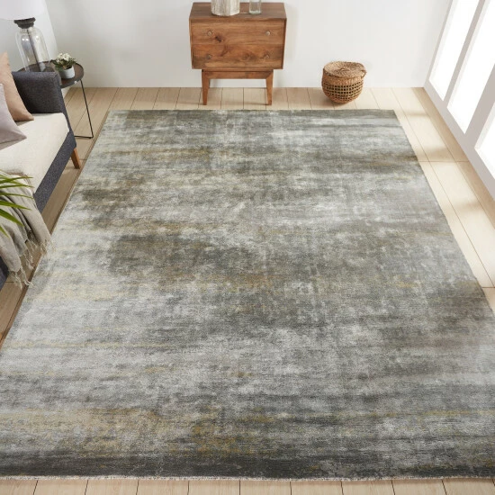 Budget π Copper Grove Straseni Grey And Goldtone Area Rug β