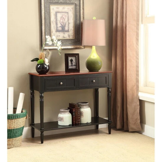 Flash Sale 🤩 Copper Grove Lantana 2 Drawer Hall Table With Shelf Driftwood/white 🧨