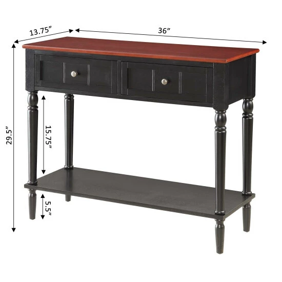 Flash Sale 🤩 Copper Grove Lantana 2 Drawer Hall Table With Shelf Driftwood/white 🧨 - Image 3
