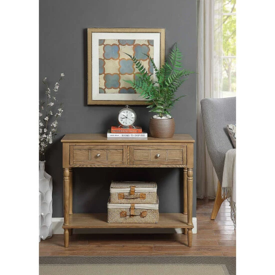 Flash Sale 🤩 Copper Grove Lantana 2 Drawer Hall Table With Shelf Driftwood/white 🧨 - Image 5