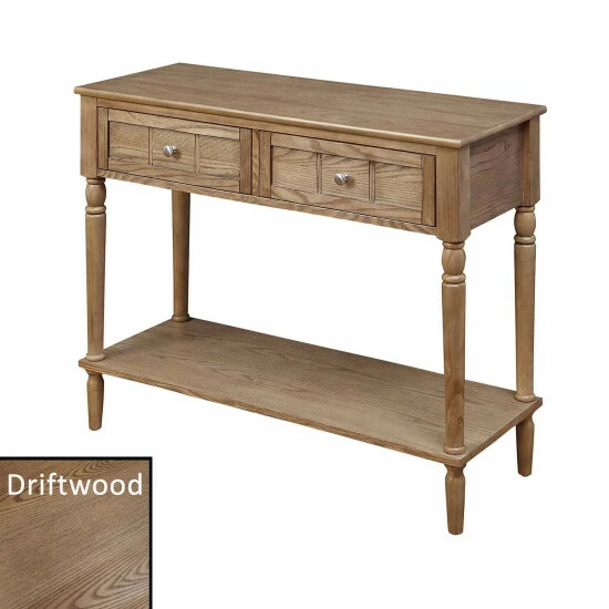 Flash Sale 🤩 Copper Grove Lantana 2 Drawer Hall Table With Shelf Driftwood/white 🧨 - Image 8