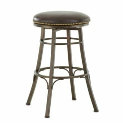 Wholesale 💯 Copper Grove Tejeda Backless Metal Swivel Counter Or Bar Stool 🤩