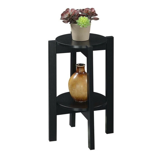 Promo π₯° Copper Grove Helena 2-Tier Round Plant Stand Black π - Image 4