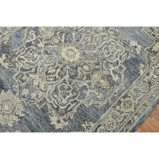 New π Copper Grove Freetown Transitional Hand-tufted Area Rug Denim 𧨠- Image 5