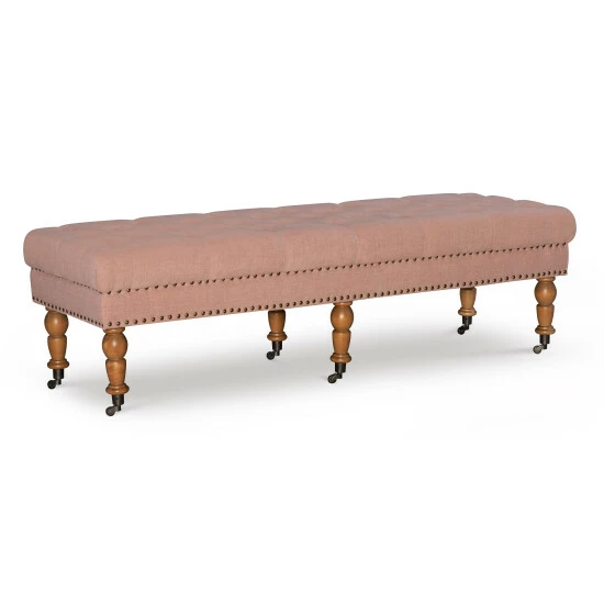 Discount π Copper Grove Pereislav 62-inch Tufted Pink Bench π - Image 3