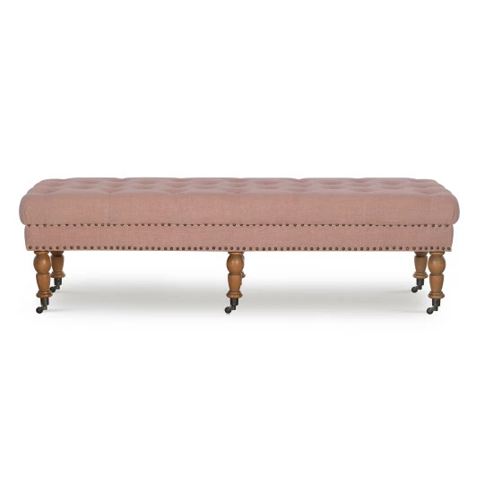 Discount π Copper Grove Pereislav 62-inch Tufted Pink Bench π - Image 6
