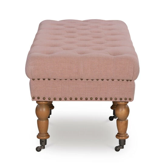 Discount π Copper Grove Pereislav 62-inch Tufted Pink Bench π - Image 8