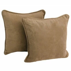 Hot Sale 😍 Copper Grove Elk Island 17-inch Microsuede Throw Pillow (Set Of 2) Java 🌟