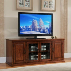 Best deal ❤️ Copper Grove Jackson Creek Wood Oak 60-inch TV Stand 🎁
