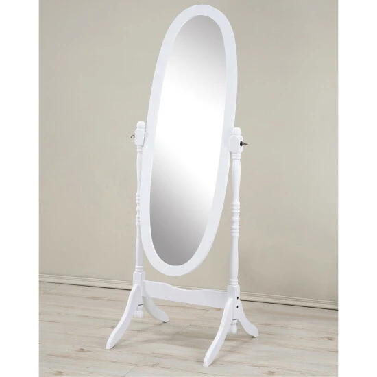 Outlet 𧨠Roundhill Furniture Copper Grove Monks Hood Traditional Wooden Floor Cheval Mirror Black π― - Image 7