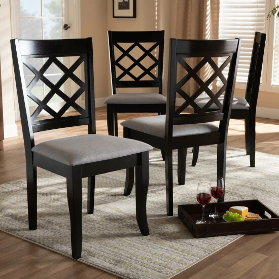 Best Pirce π€© Copper Grove Aden Modern Fabric 4-piece Dining Chair Set Gray β¨