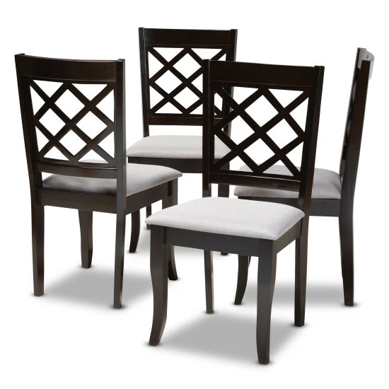 Best Pirce π€© Copper Grove Aden Modern Fabric 4-piece Dining Chair Set Gray β¨ - Image 2